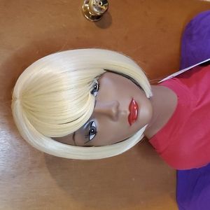 Short Blonde Bob Wig With Bang